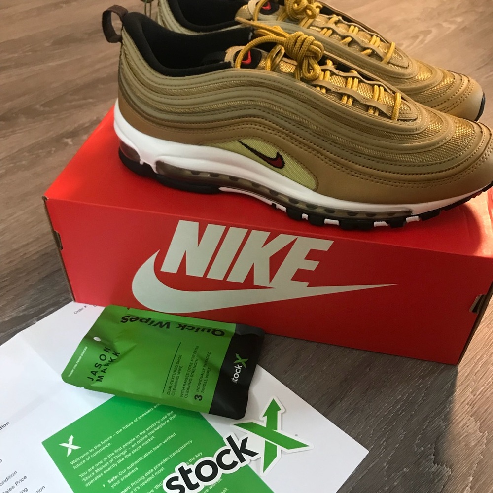 Nike air max 97 metallic gold